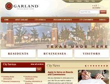 Tablet Screenshot of ci.garland.tx.us